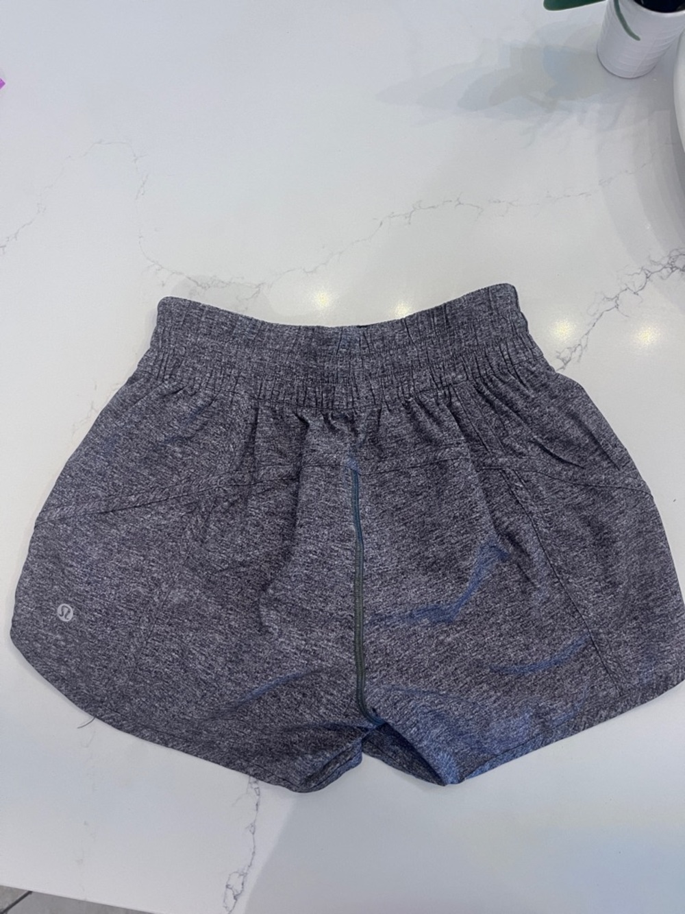 lululemon athletica Womens Heather Gray Athletic Shorts